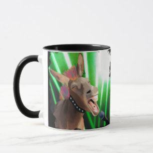 Funny Rockstar Donkey Mug