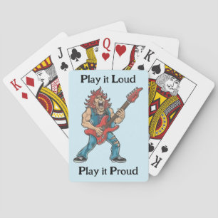 Funny Rockstar Playing Cards