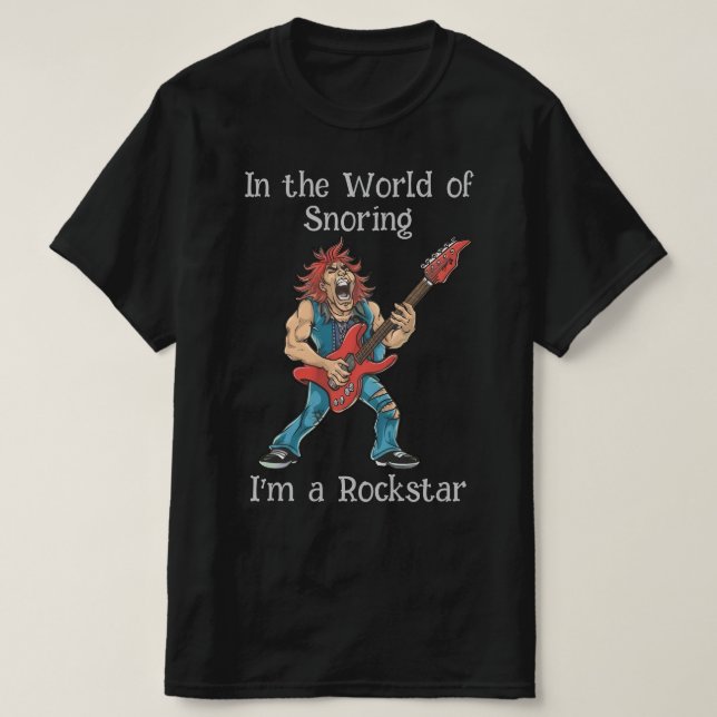 Funny Rockstar T-Shirt (Design Front)