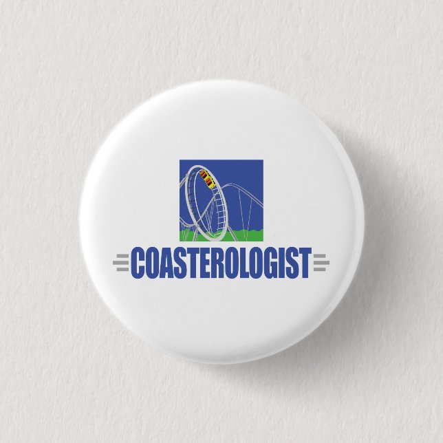 Funny Roller Coaster 3 Cm Round Badge (Front)
