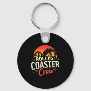 Funny Roller Coaster Crew Amusement Park Rollercoa Key Ring
