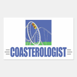 Funny Roller Coaster Rectangular Sticker
