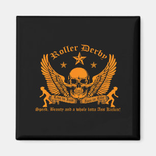 Funny Roller Derby Lover Quotes Gift, Live To Jam Magnet