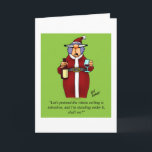 Funny Romantic Christmas Card for Him Spectickles<br><div class="desc">Merry Christmas!
 Enjoy spreading the laughter with this hilarious romantic  Christmas humour  greeting card by artist Bill Abbott; send some laughs along with your best wishes this holiday season. Bill Abbott's cartoon "Spectickles" the internationally syndicated comic has also appeared in Hallmark U.K.,  Reader's Digest and other fine magazines!</div>