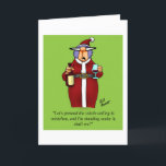 Funny Romantic Christmas Humour Greeting Card<br><div class="desc">Merry Christmas! Wonderfully funny and slightly sarcastic cartoon characters in hilarious situations that’s sure to bring a smile to anyone’s face. Great fun for the wonderfully funny, slightly sarcastic characters you know! Enjoy spreading the laughter with this hilarious Christmas humour greeting card by cartoonist Bill Abbott; send some laughs along...</div>