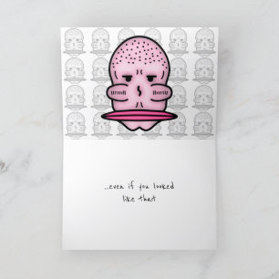 Funny romantic declaration of love holiday card