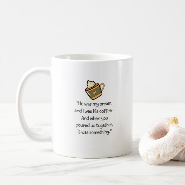 Funny Romantic Gift Mug With Play On Words (With Donut)