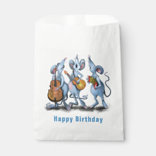 Funny Romantic Mouse Band - Happy Birthday Favour Bag