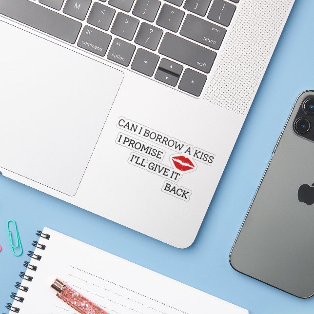 Funny Romantic Quote (Laptop w/ iPhone)