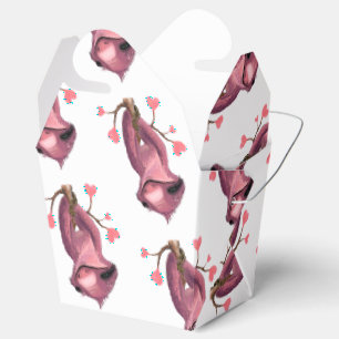 Funny Romantic Sloth Smile Cartoon Animal Drawing Favour Box