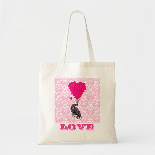 Funny romantic valentines love tote bag (Front)