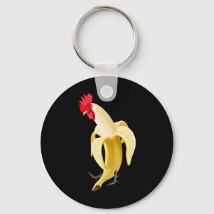 Funny Rooster Erel Chicken In Nana  Key Ring