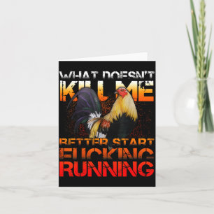 Funny Rooster Fight  Card