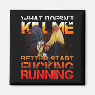 Funny Rooster Fight  Magnet