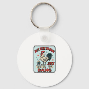 Funny Rooster Vintage Engraving Shirt Design (2)_1 Key Ring