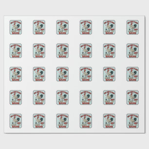 Funny Rooster Vintage Engraving Shirt Design (2)_1 Wrapping Paper