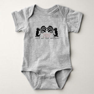 Funny Rooster Year 2017 Baby Romper Bodysuit