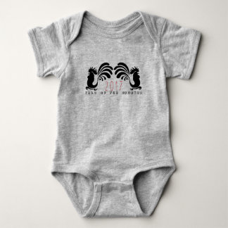 Funny Rooster Year 2017 Baby Romper Bodysuit