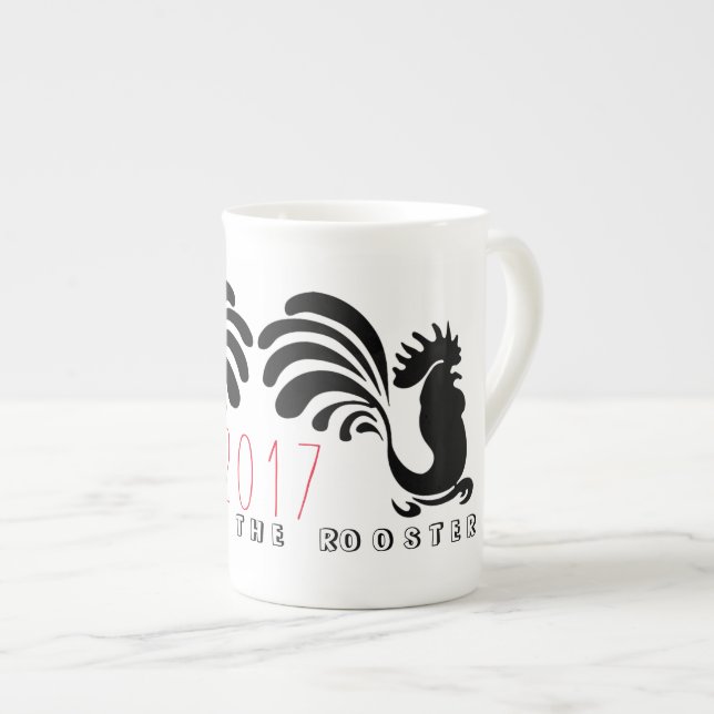 Funny Roosters Chinese New Year 2017 Mug 3 (Front Right)