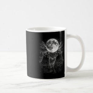 Funny Roosters Crowing At The Moon Celestial Chick Coffee Mug