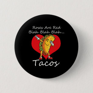 Funny Roses Are Red Blah 6 Cm Round Badge