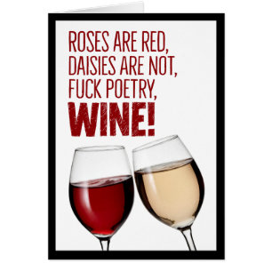 Funny “Roses Are Red” Poetry Birthday Card