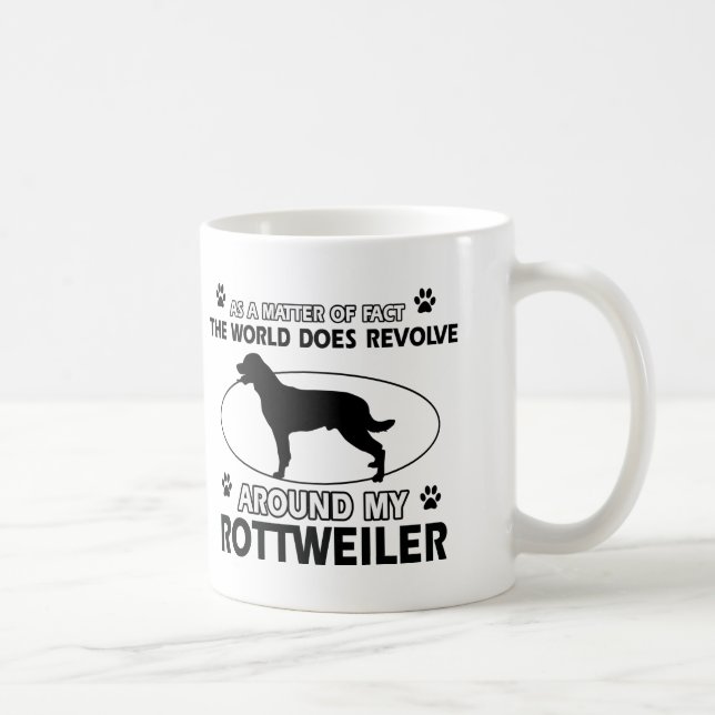Funny ROTTWEILER  designs Coffee Mug (Right)