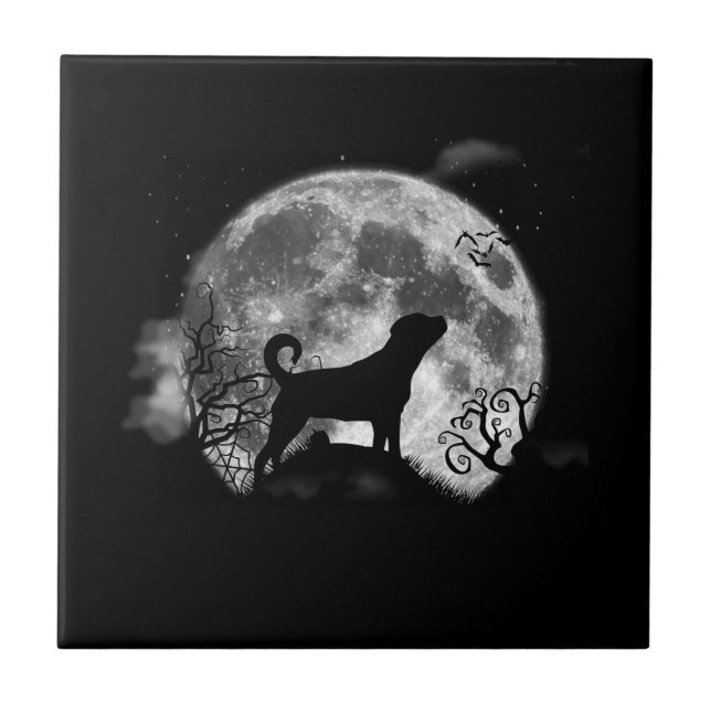 Funny Rottweiler Halloween Costume Funny Dog Lover Ceramic Tile (Front)