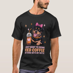Funny rottweiler owner mum mama cute dog rottie he T-Shirt