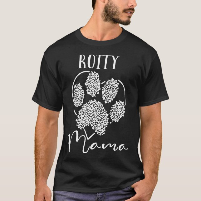 Funny Rotty Mama Dog Rottweiler Owners Cute Gift M T-Shirt (Front)