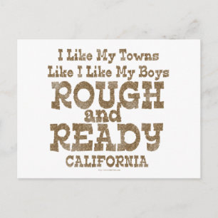 Funny Rough and Ready Boys Postcard