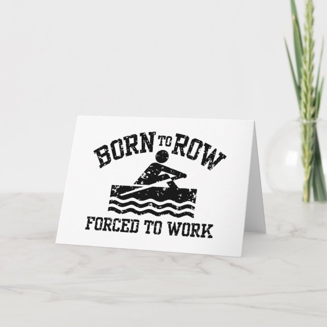 Funny Rowing Card (Front)