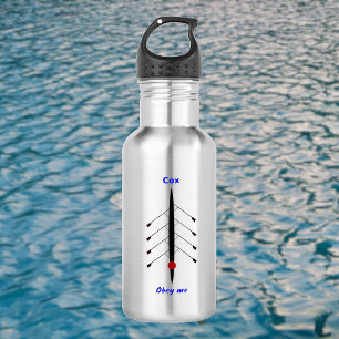Funny rowing cox in charge sports 532 ml water bottle