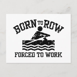 Funny Rowing Postcard