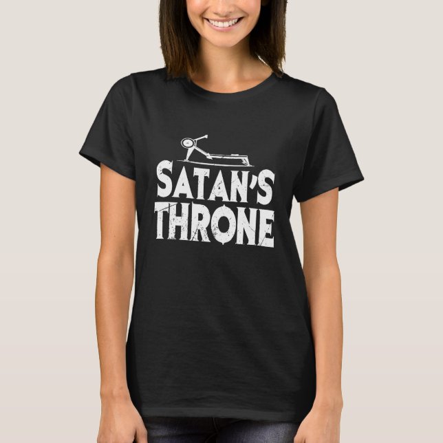 Funny Rowing Shirt Satans Throne Rower Crew Paddli (Front)