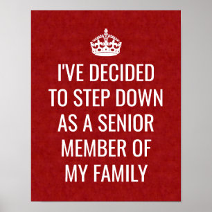 Funny Royal Step Down as Senior Member of Family Poster