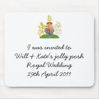 Funny Royal Wedding Apron souvenir mousemat