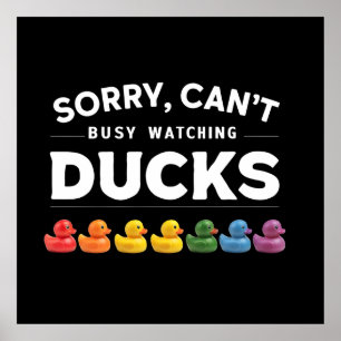 Funny Rubber Duck Lover Design Poster