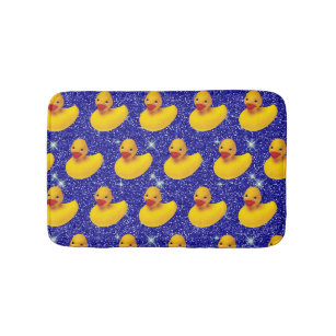 Funny Rubber Ducks Yellow Duckie Farm Animal Lover Bath Mat