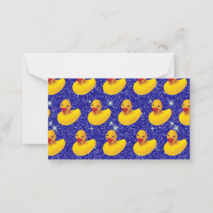 Funny Rubber Ducks Yellow Duckie Farm Animal Lover Card