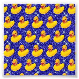 Funny Rubber Ducks Yellow Duckie Farm Animal Lover Photo Print