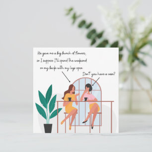 Funny Rude Birthday Card Friendship Female Friend 