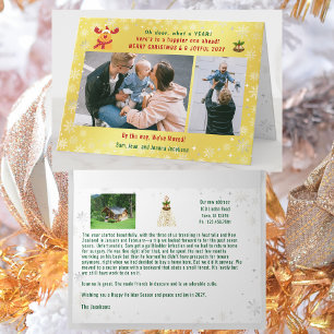 Funny Rudolph Oh Deer We've Moved 3 Photos Golden Card