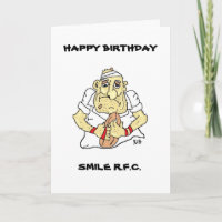 FUNNY RUGBY BIRTHDAY CARD