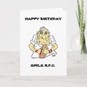 FUNNY RUGBY BIRTHDAY CARD