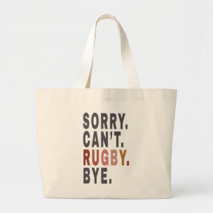 Funny Rugby Weekender ,for Rugby Mum,Gift Idea for Large Tote Bag