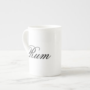 Funny rum hipster humour coffee tea humourous bone china mug