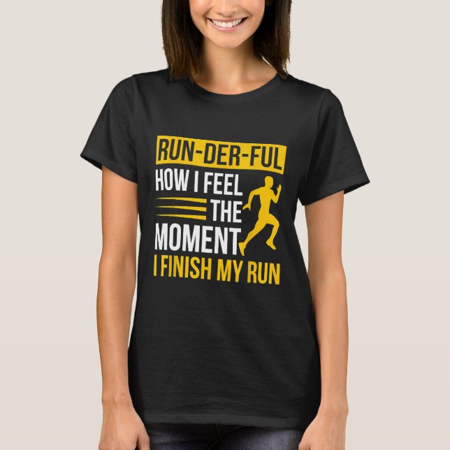 Funny Runner Quote Gift Idea Runderful  xwhFc T-Shirt (Front)