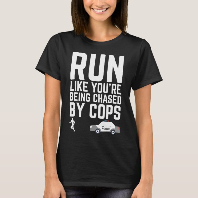 Funny Runner Running Motivation Shirt With Saying  (Front)