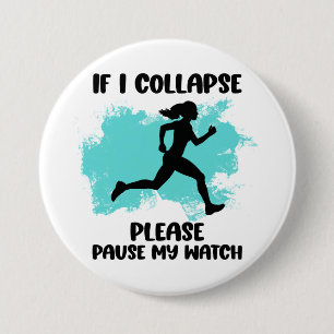 Funny Runner’s Life Quote 7.5 Cm Round Badge